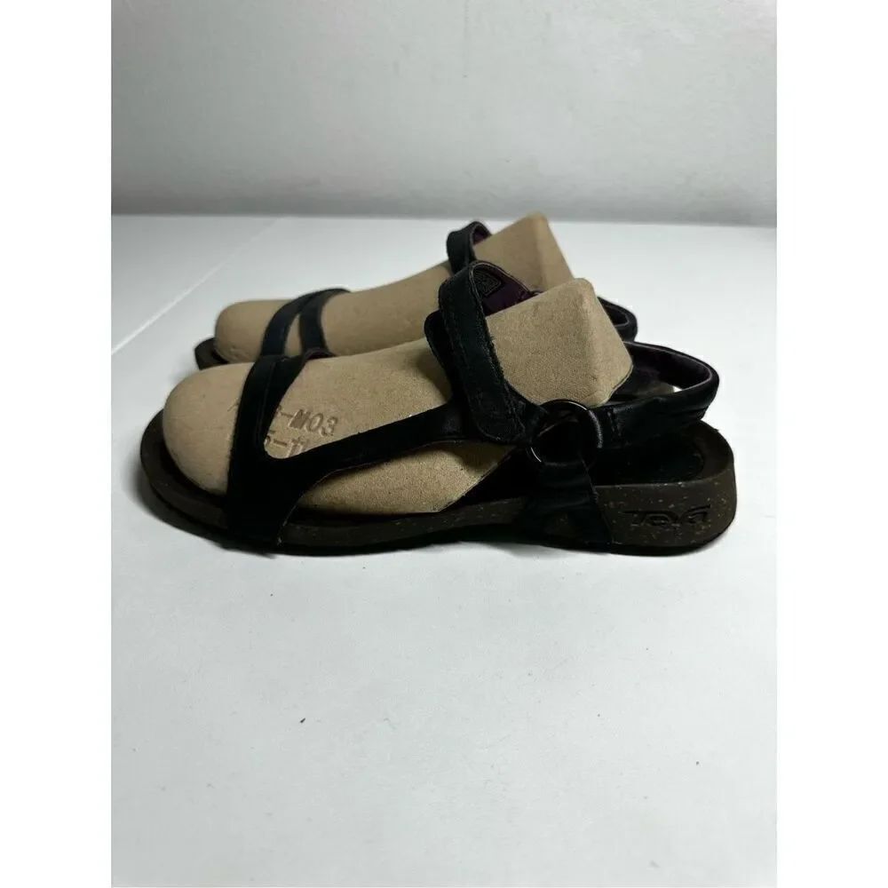 Teva Cabrillo Universal Women's Size 7 Leather Black Strappy Sandals 1002877